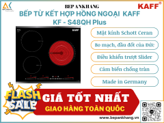 Bếp từ kết hợp hồng ngoại Kaff  KF - S48QH Plus Made in Germany